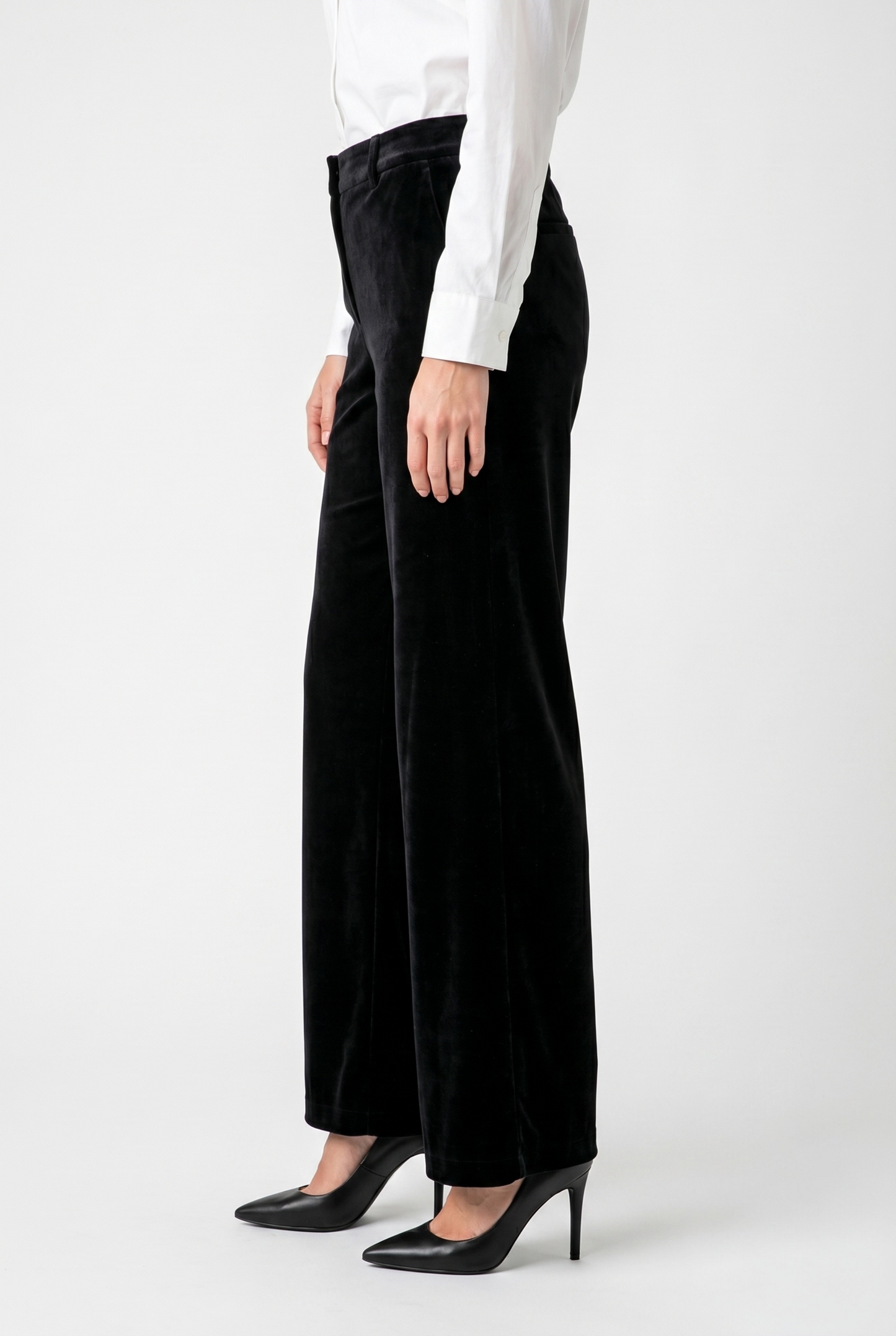 PANTALON LARGE EN VELOURS