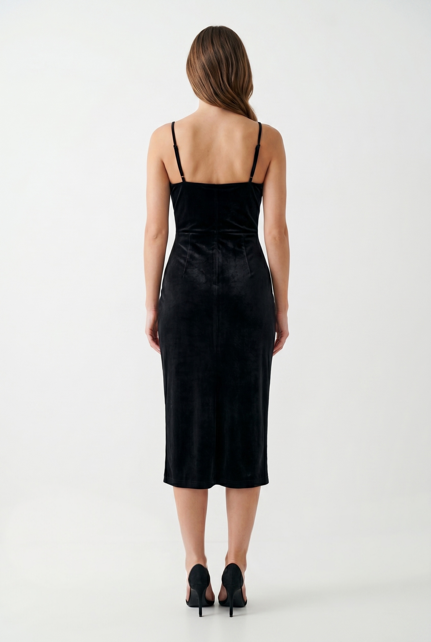ROBE MIDI EN VELOURS