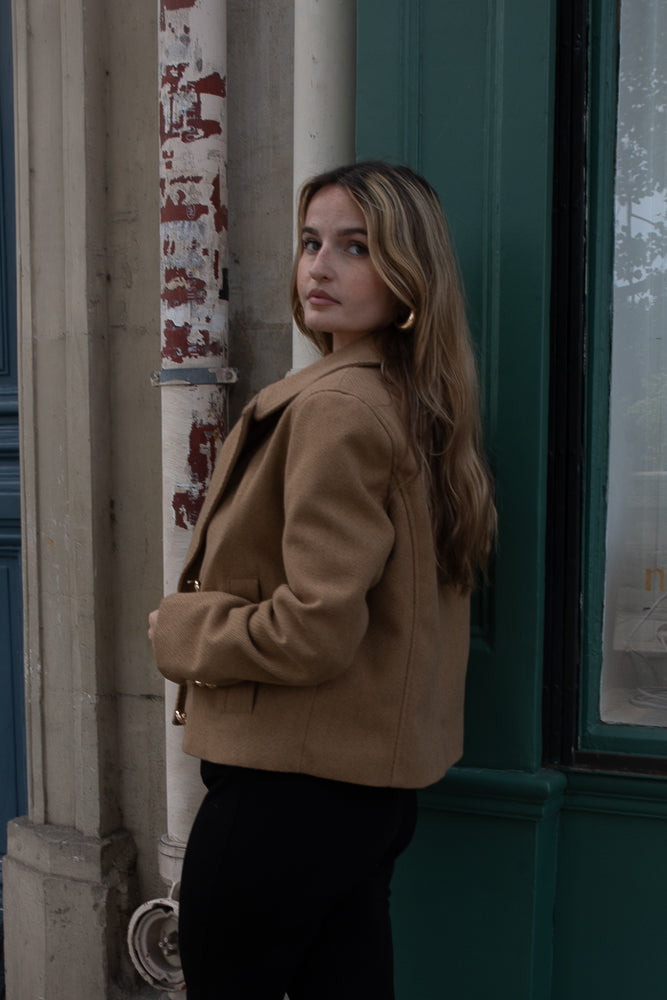 SHORT PEA COAT JACKET
