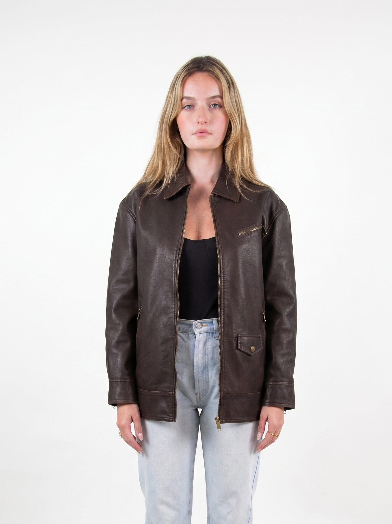 VESTE VINTAGE EN SIMILICUIR