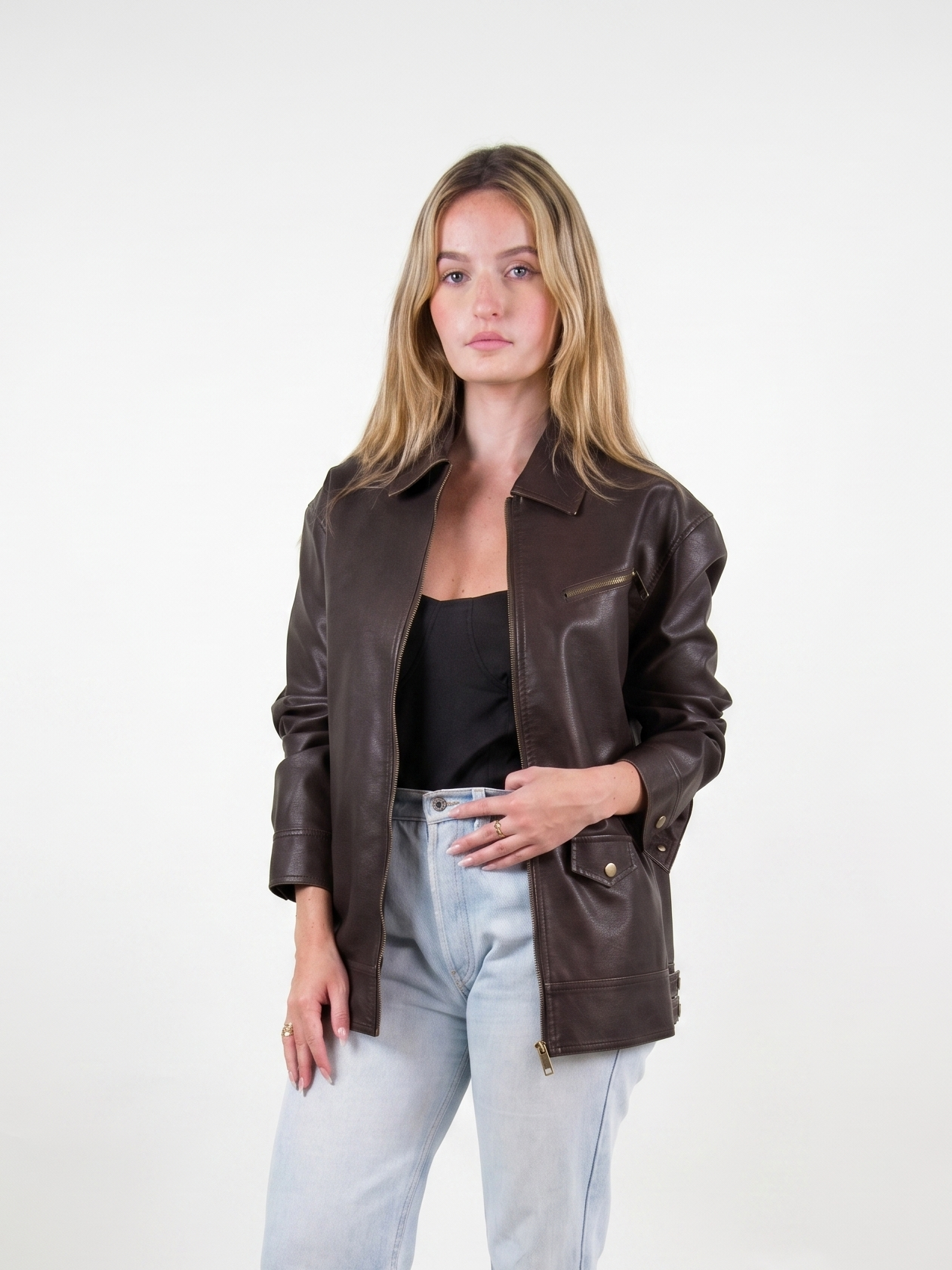 VESTE VINTAGE EN SIMILICUIR