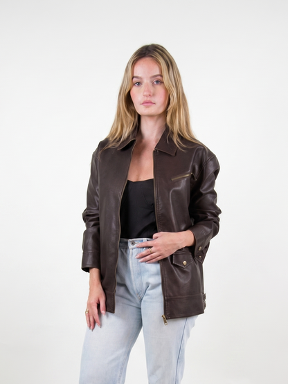 VESTE VINTAGE EN SIMILICUIR
