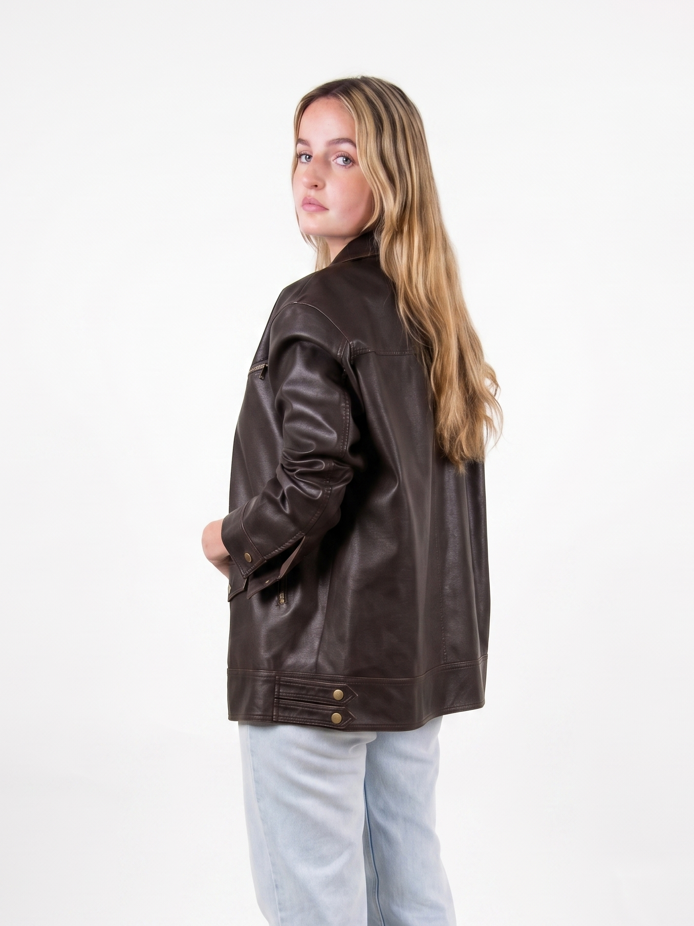 VESTE VINTAGE EN SIMILICUIR