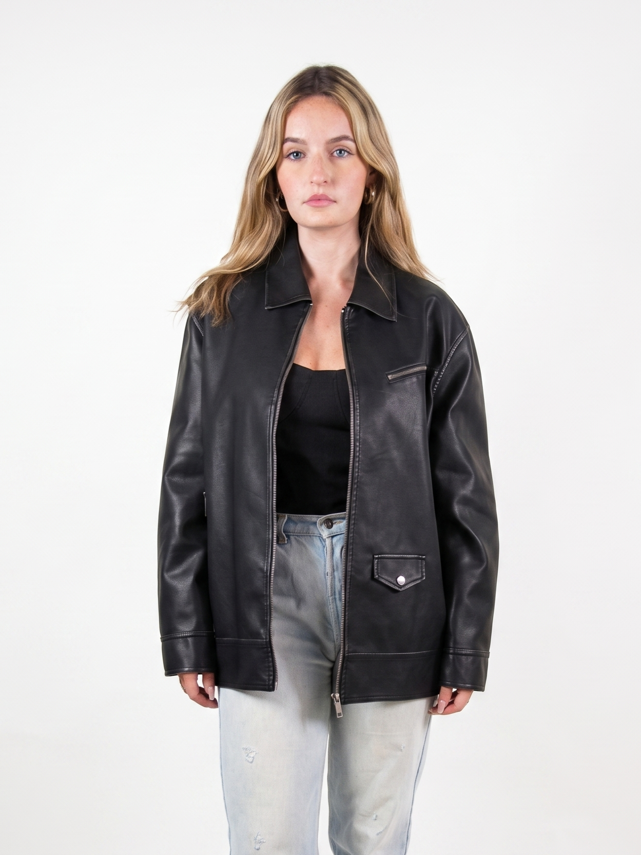 VESTE VINTAGE EN SIMILICUIR