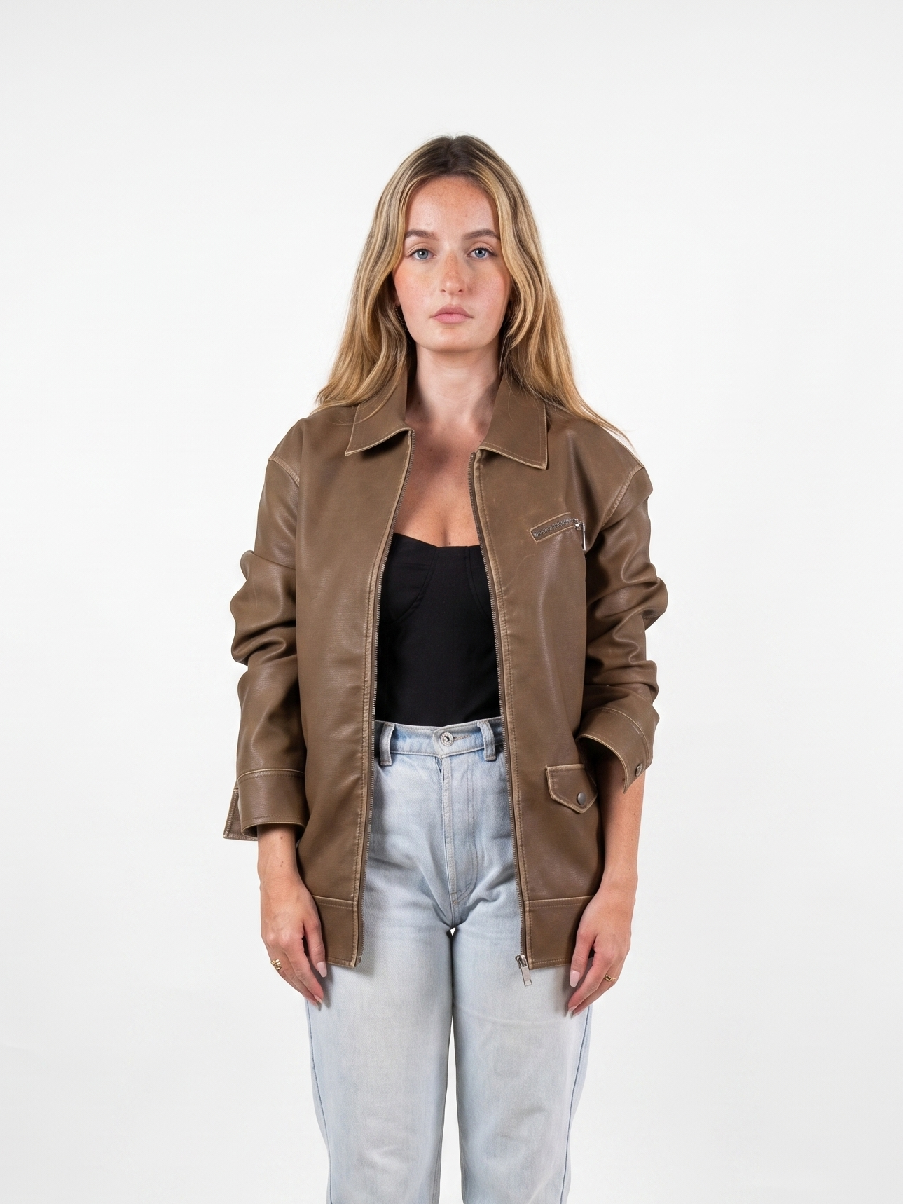 VESTE VINTAGE EN SIMILICUIR