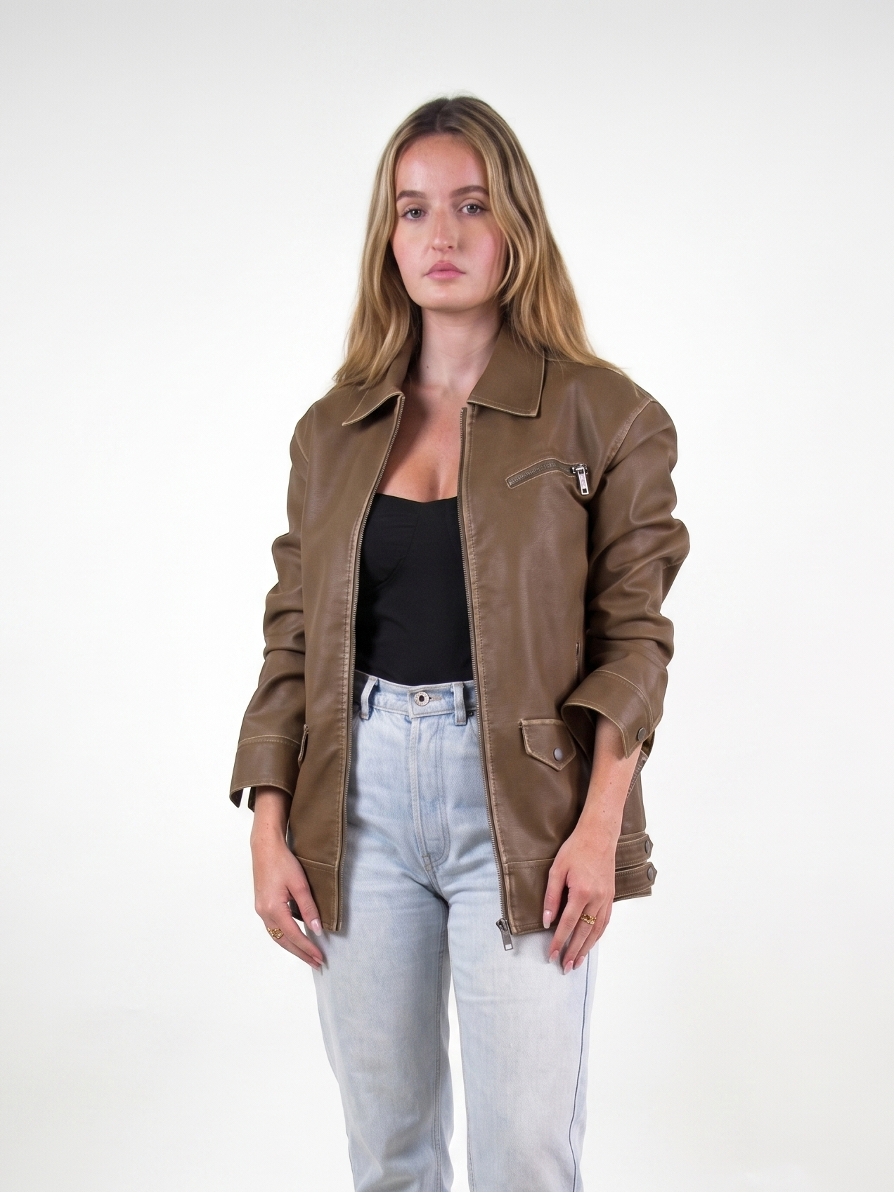 VESTE VINTAGE EN SIMILICUIR