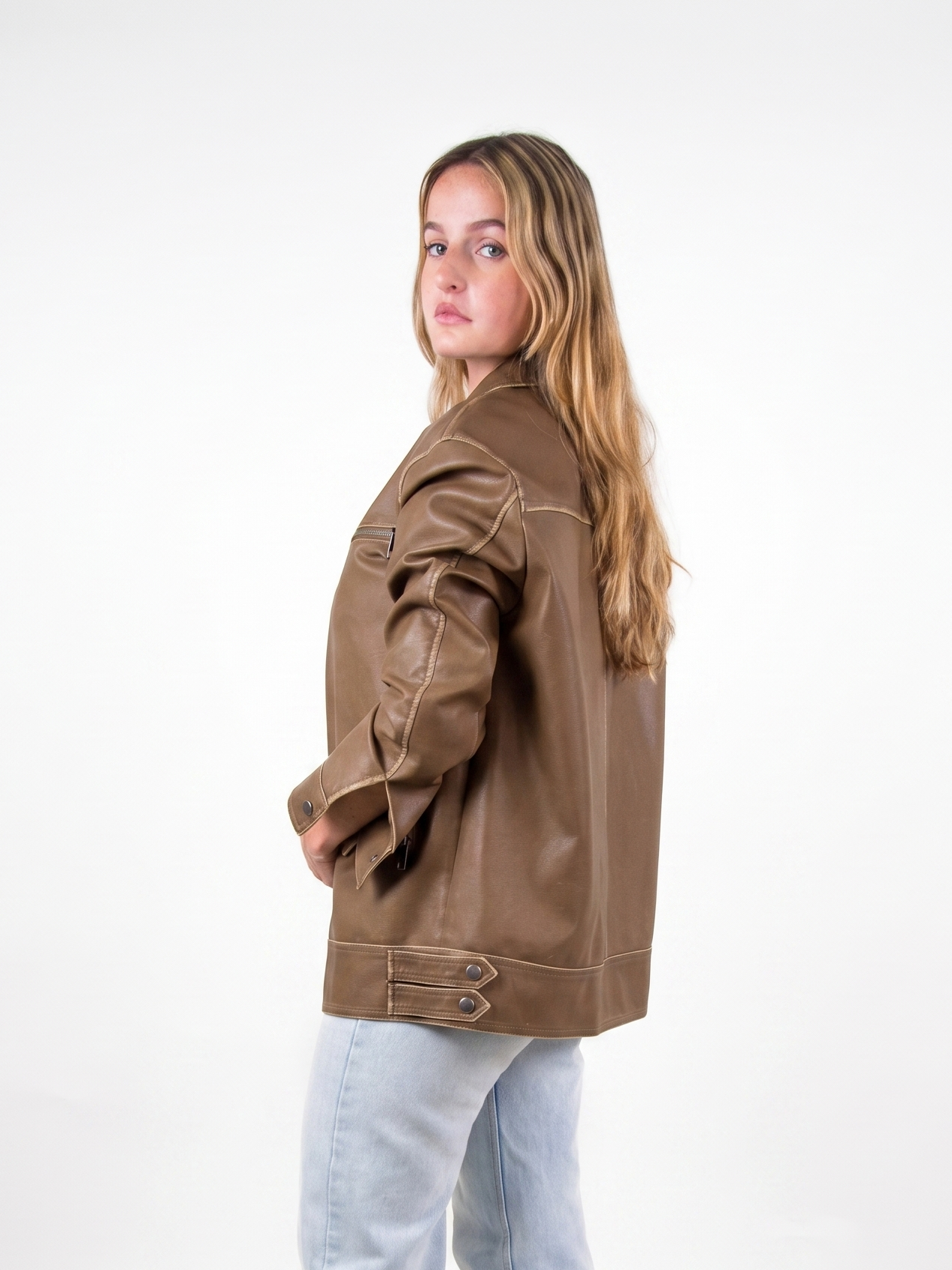 VESTE VINTAGE EN SIMILICUIR