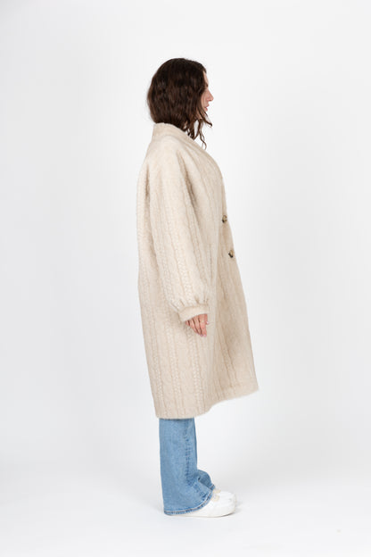CARDIGAN LONG EN FAUSSE FOURRURE