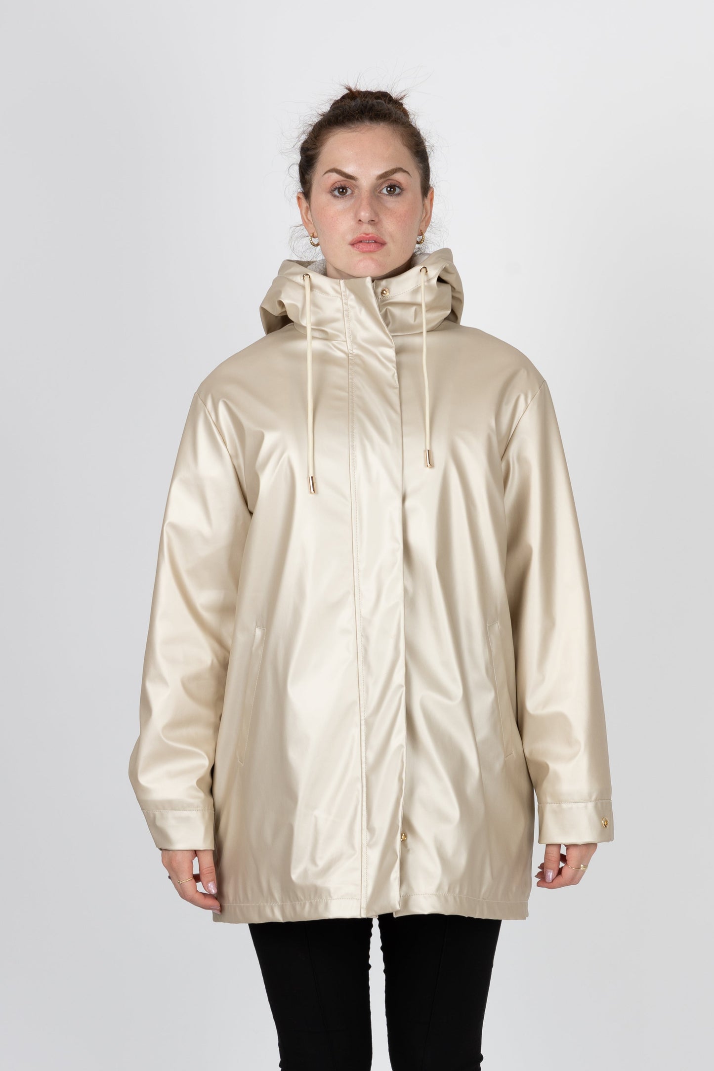PARKA IMPERMÉABLE A CAPUCHE INTÉRIEUR FAUSSE FOURRURE