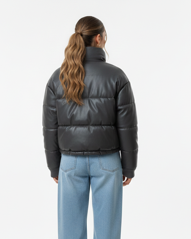 DOUDOUNE EN SIMILICUIR