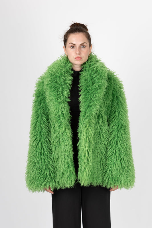MANTEAU FLUFFY EN FAUSSE FOURRURE