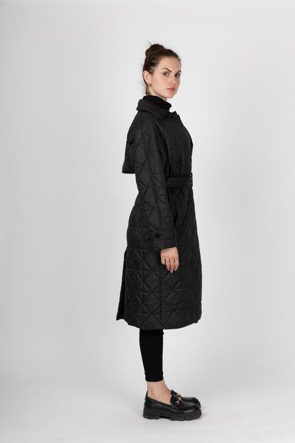 DOUDOUNE MATELASSÉE STYLE TRENCH