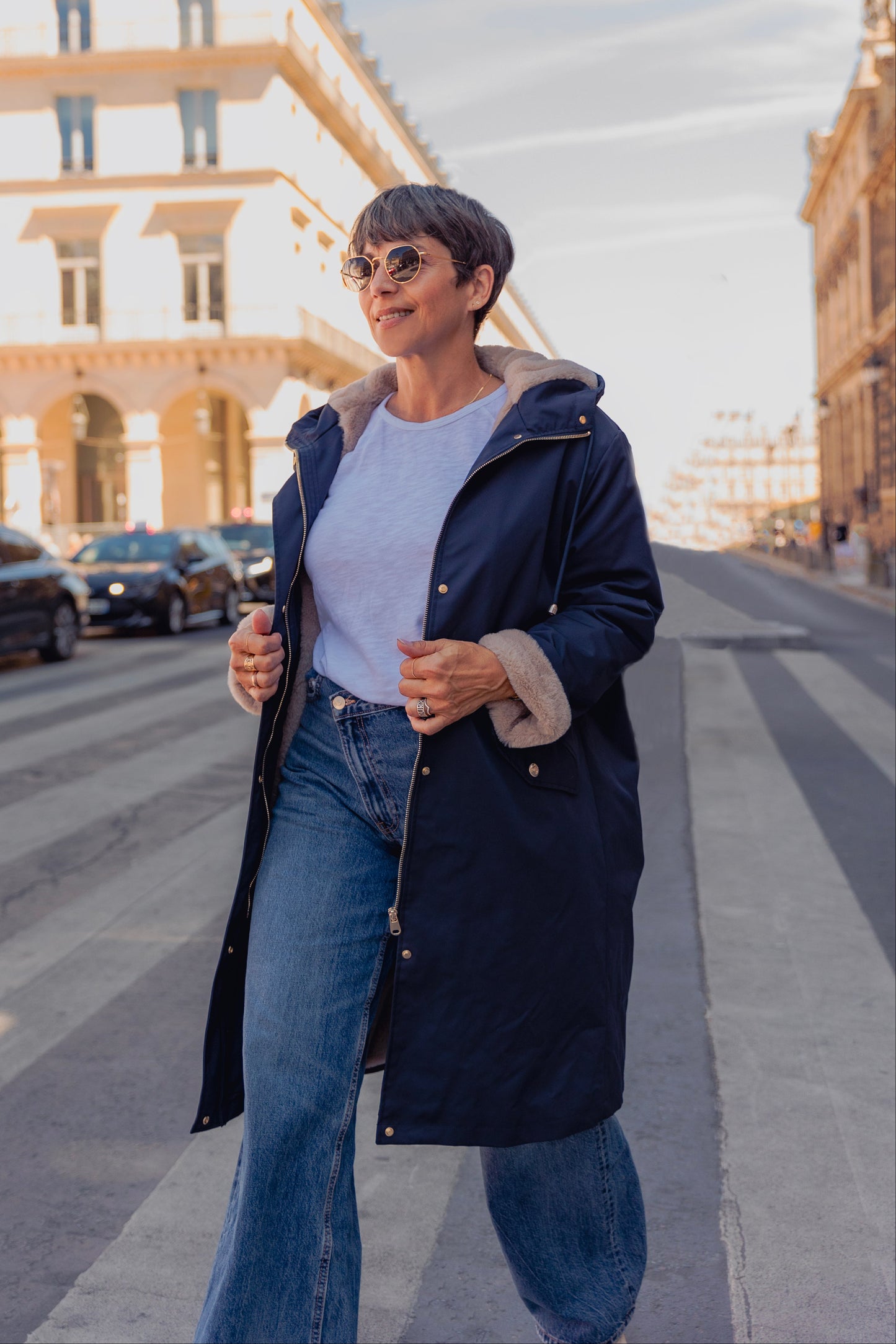 PARKA Á CAPUCHE INTÉRIEUR FAUSSE FOURRURE