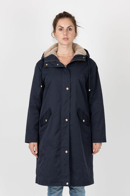 PARKA Á CAPUCHE INTÉRIEUR FAUSSE FOURRURE