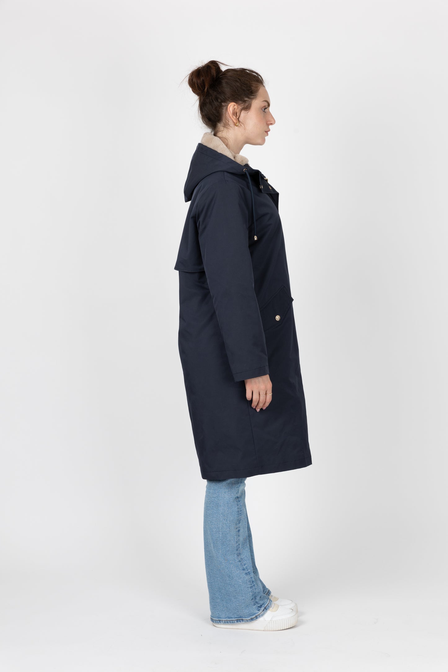 PARKA Á CAPUCHE INTÉRIEUR FAUSSE FOURRURE