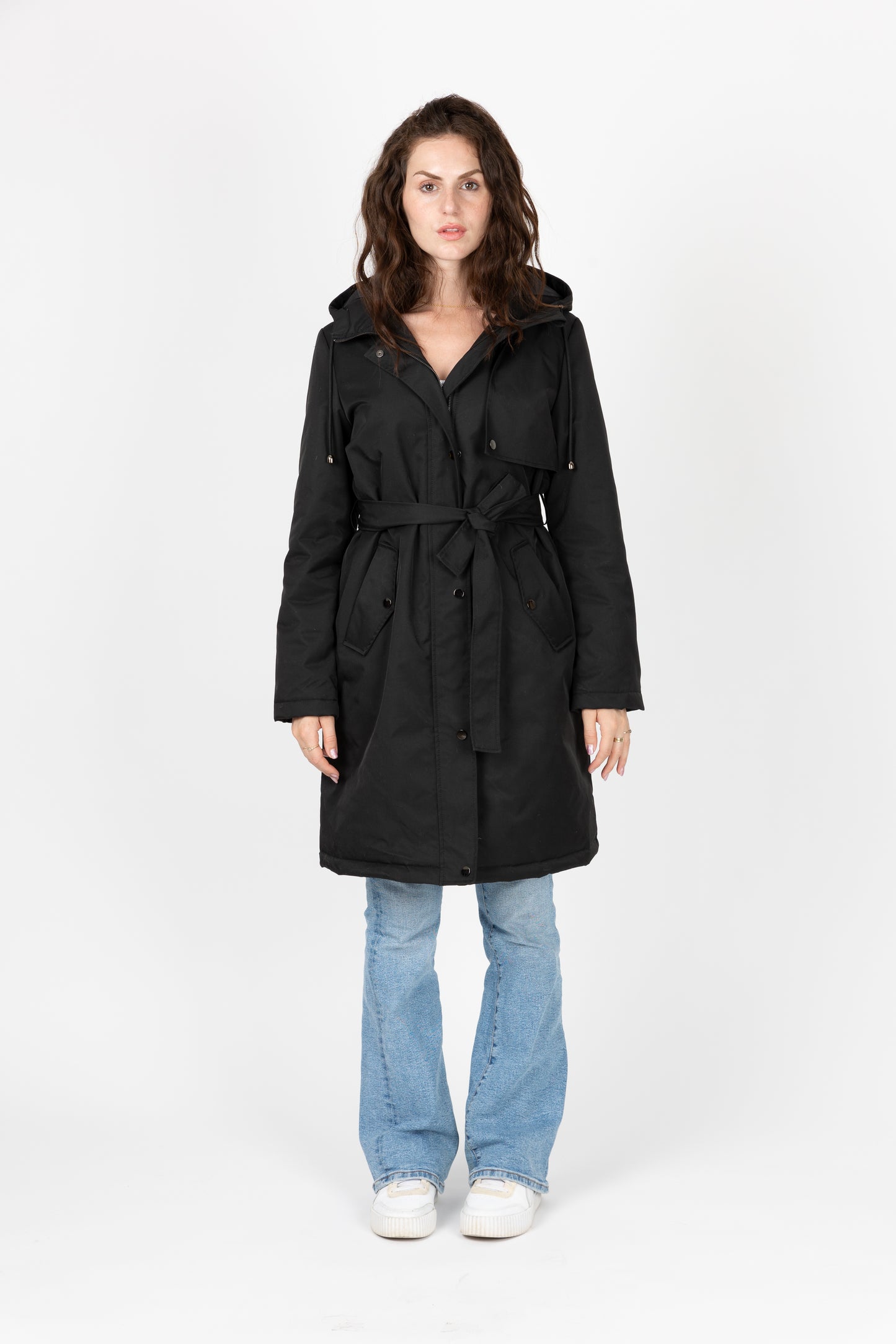 PARKA STYLE TRENCH À CAPUCHE