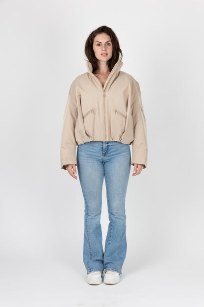 BLOUSON IMPERMÉABLE À EFFET BOULE