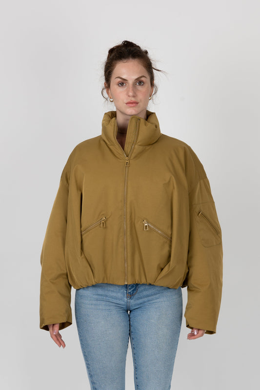 BLOUSON IMPERMÉABLE À EFFET BOULE