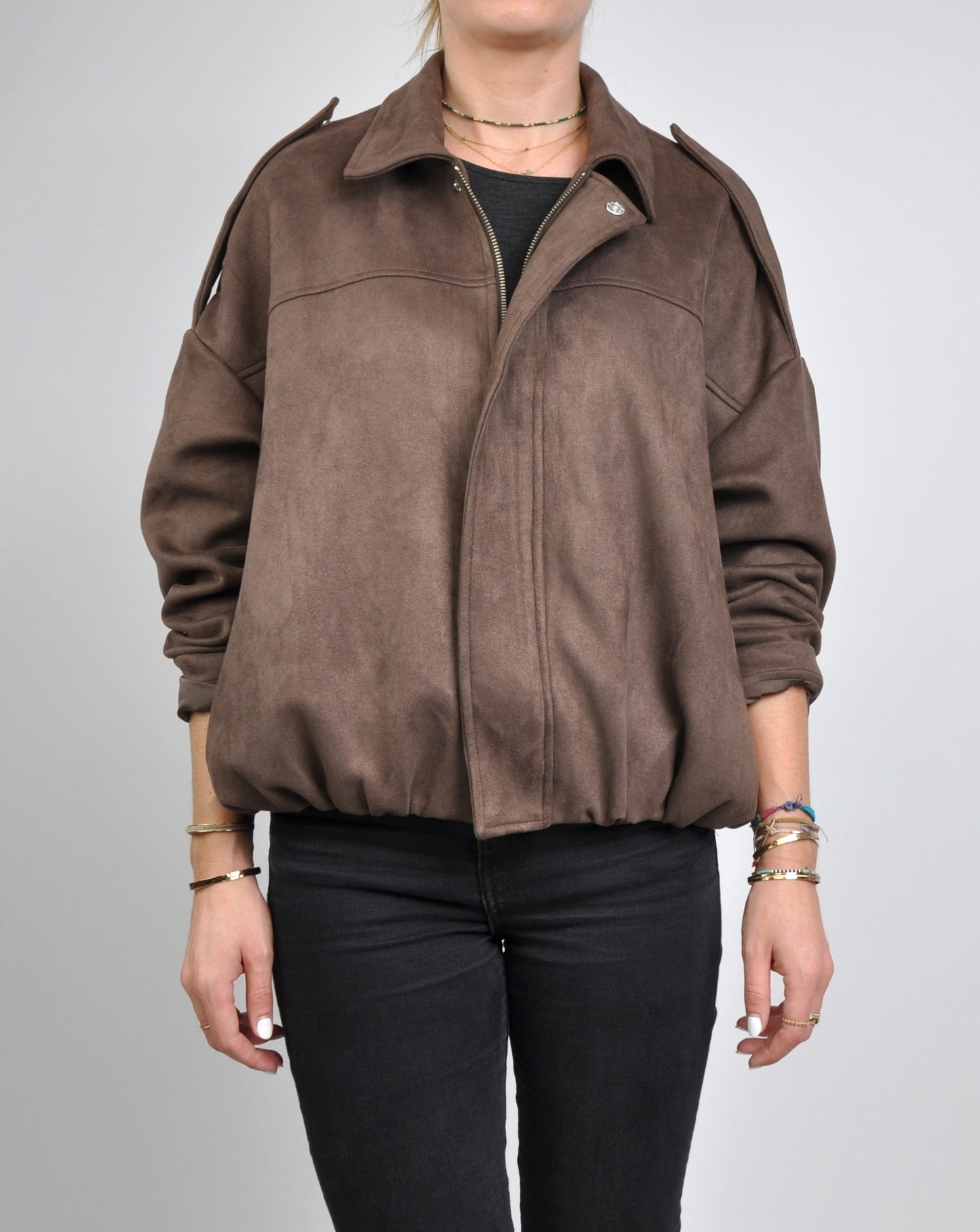 VESTE COURTE EFFET DAIM