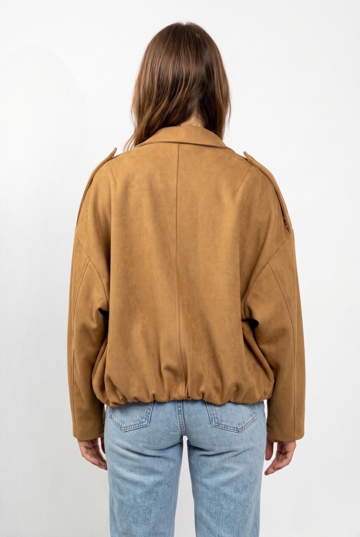 CHAQUETA BOMBER OVERSIZE EFECTO ANTE