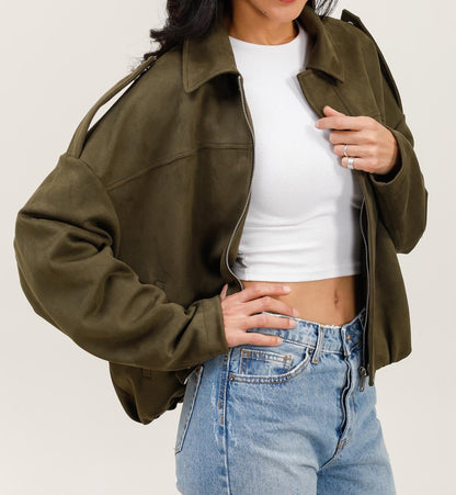 VESTE COURTE EFFET DAIM