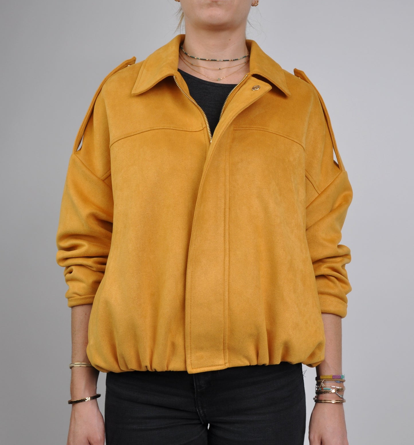VESTE COURTE EFFET DAIM