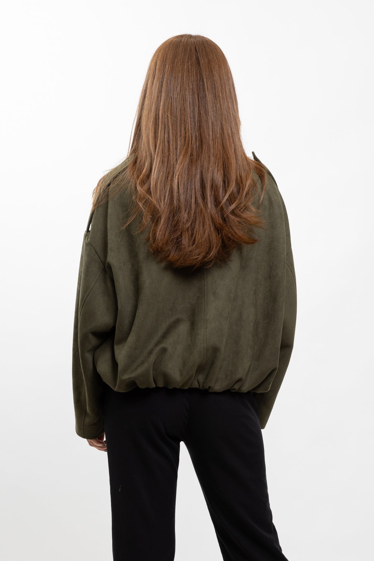 VESTE BOMBER OVERSIZE EFFET DAIM
