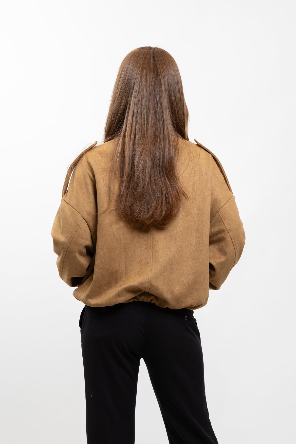 VESTE BOMBER OVERSIZE EFFET DAIM