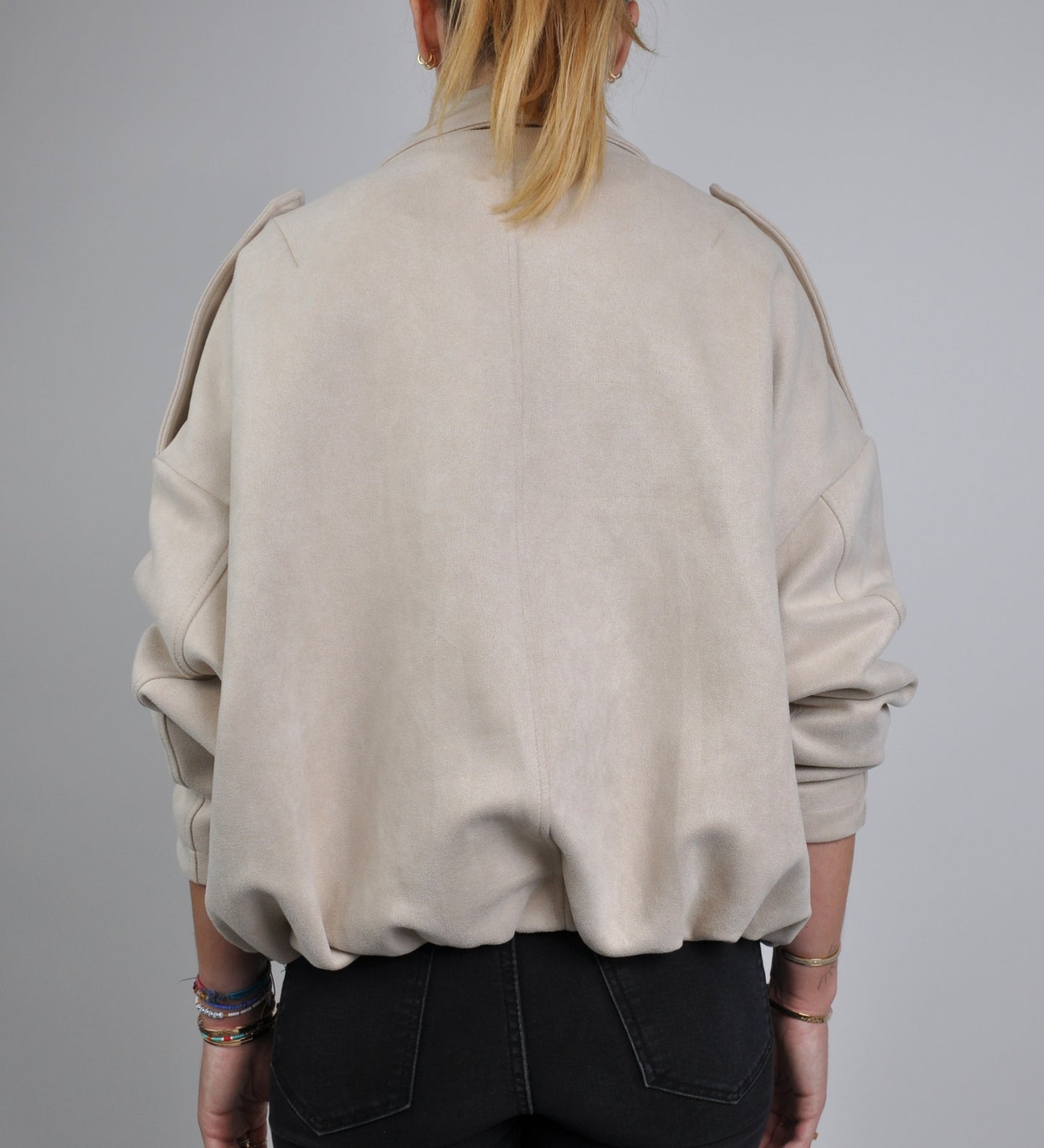 VESTE COURTE EFFET DAIM