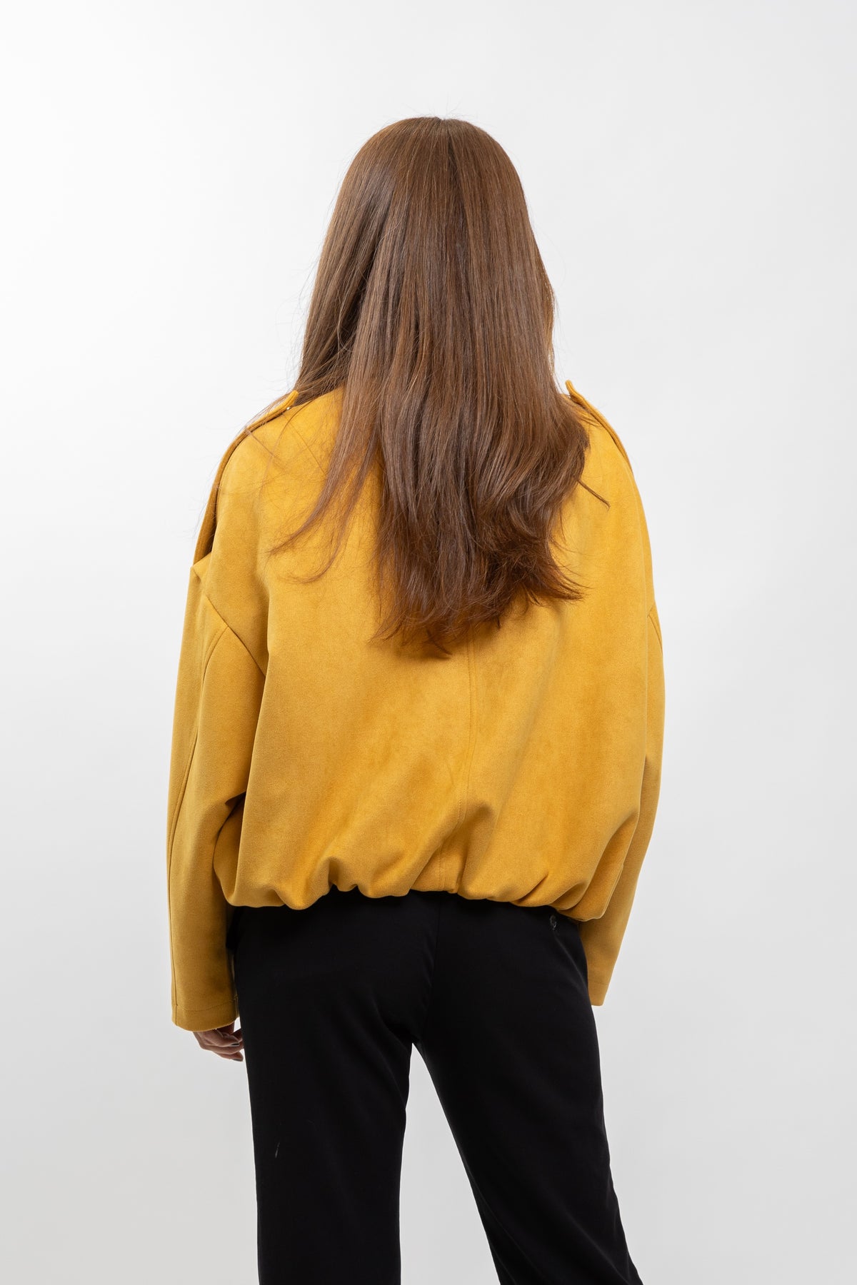 VESTE BOMBER OVERSIZE EFFET DAIM