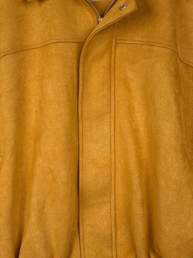 OVERSIZED SUEDE-EFFECT BOMBER JACKET