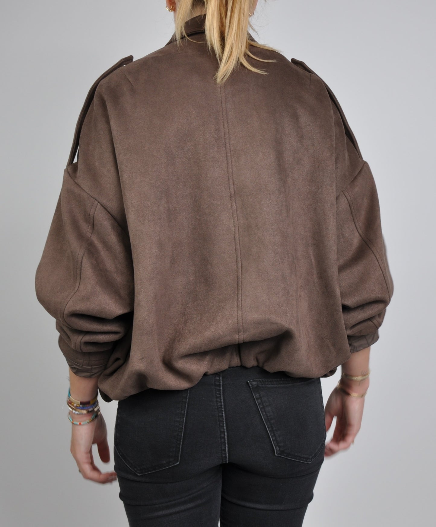 VESTE COURTE EFFET DAIM