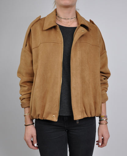 VESTE COURTE EFFET DAIM