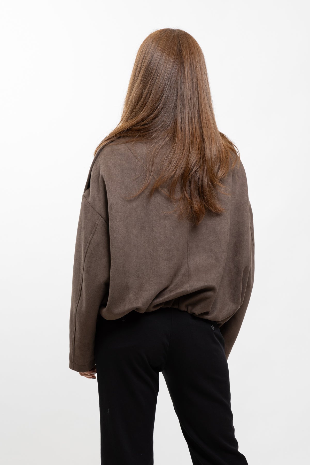 VESTE BOMBER OVERSIZE EFFET DAIM
