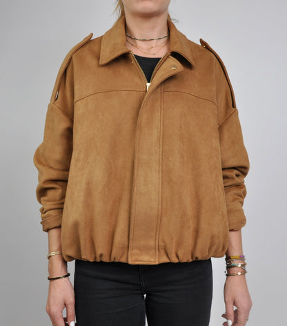 VESTE COURTE EFFET DAIM