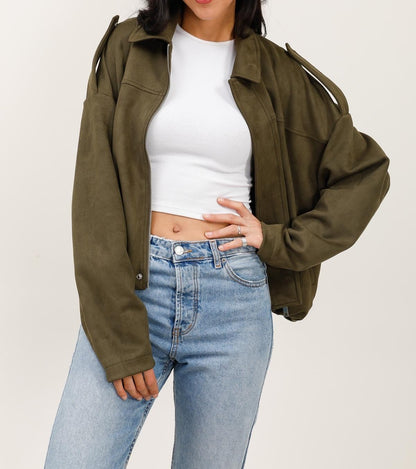 VESTE COURTE EFFET DAIM