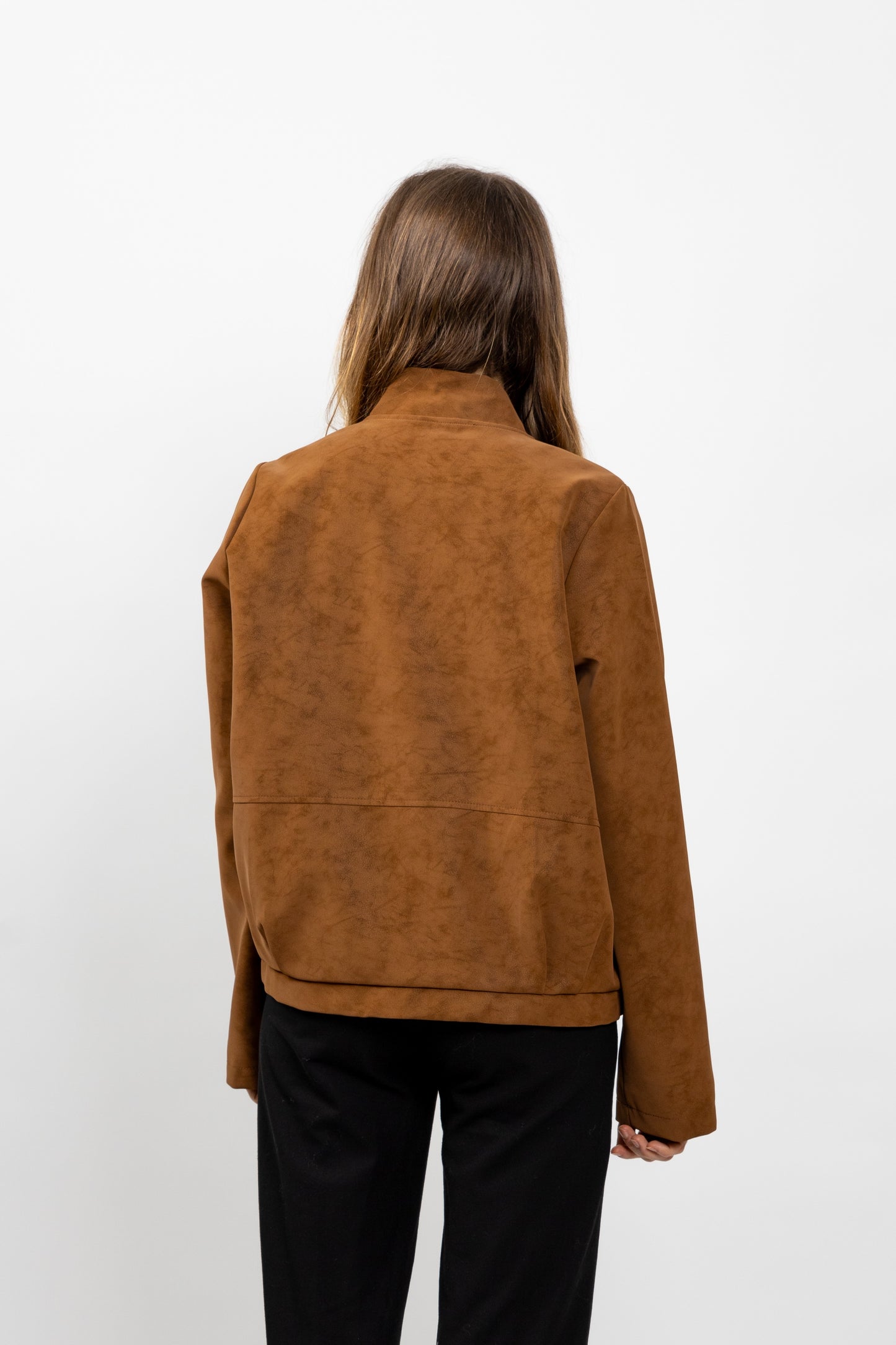 BLOUSON EN DAIM IMPERMÉABLE