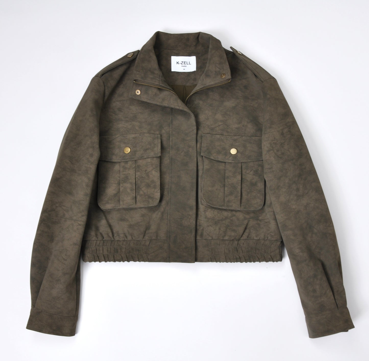 BLOUSON COURT EFFET DAIM
