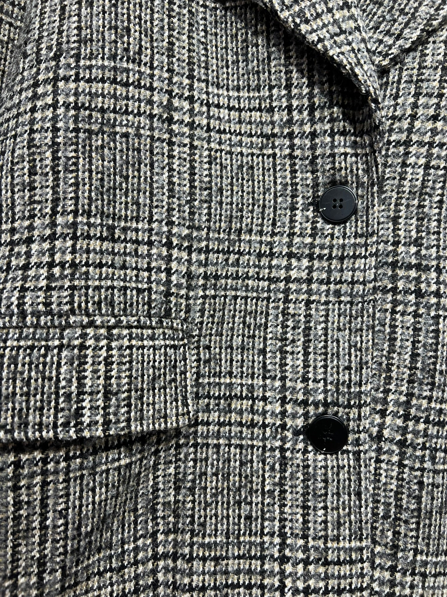 MANTEAU LONG EN LAINE À CARREAUX - K-ZELL PARIS