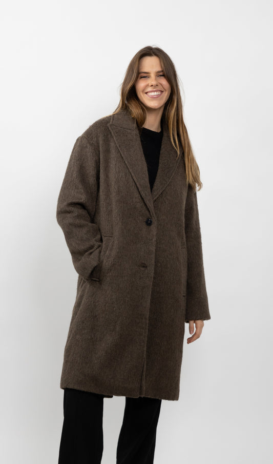 MANTEAU LONG EN LAINE