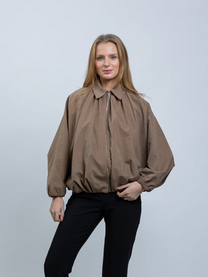 VESTE BOUFFANTE A ZIP