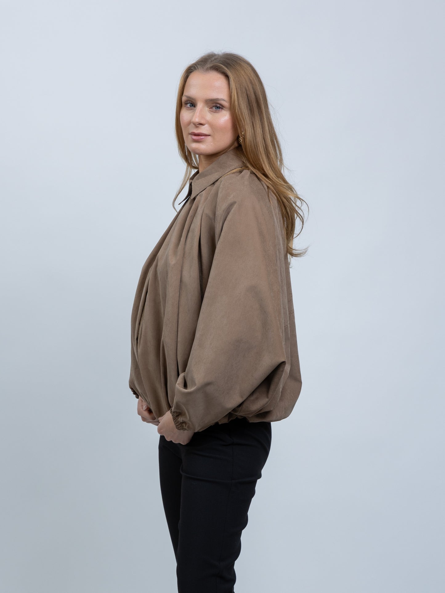 VESTE BOUFFANTE A ZIP