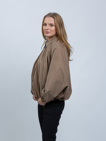 VESTE BOUFFANTE A ZIP