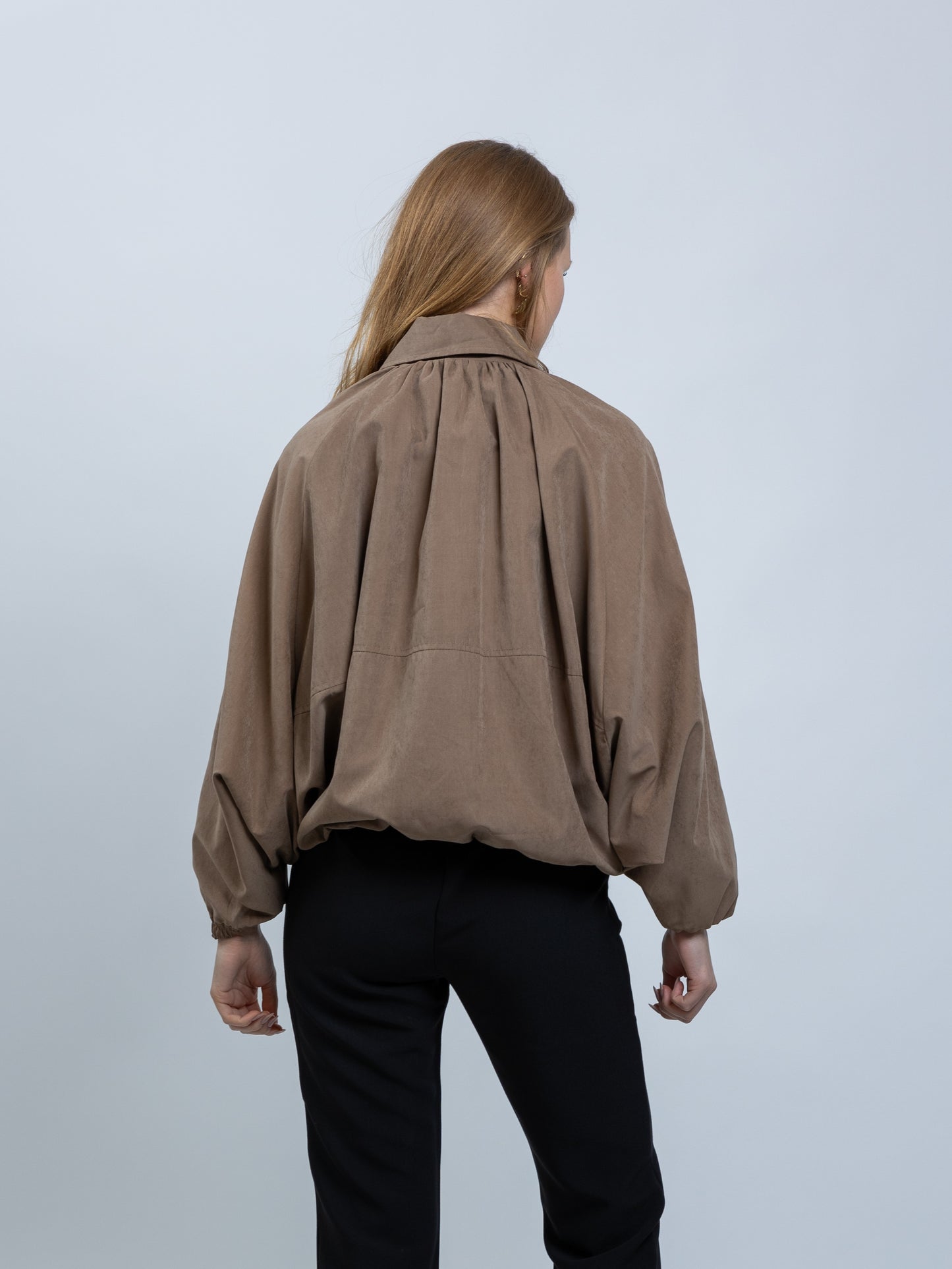 VESTE BOUFFANTE A ZIP