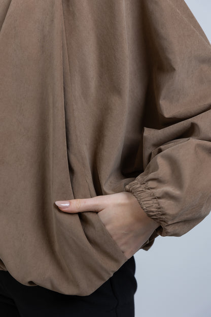 VESTE BOUFFANTE A ZIP