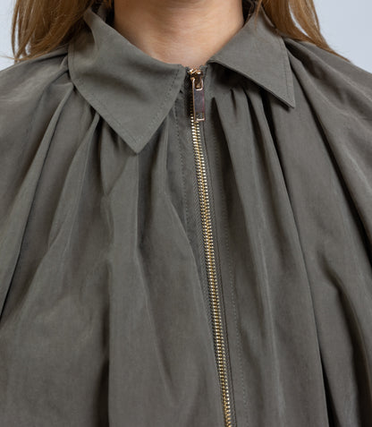 VESTE BOUFFANTE A ZIP