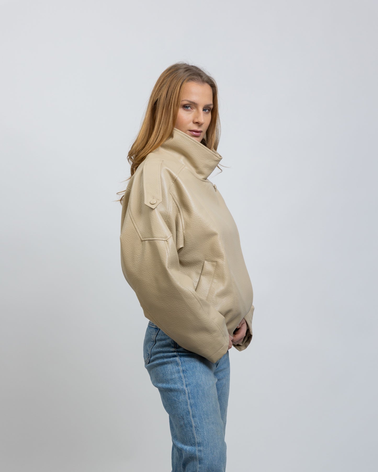 Faux Leather Biker Jacket