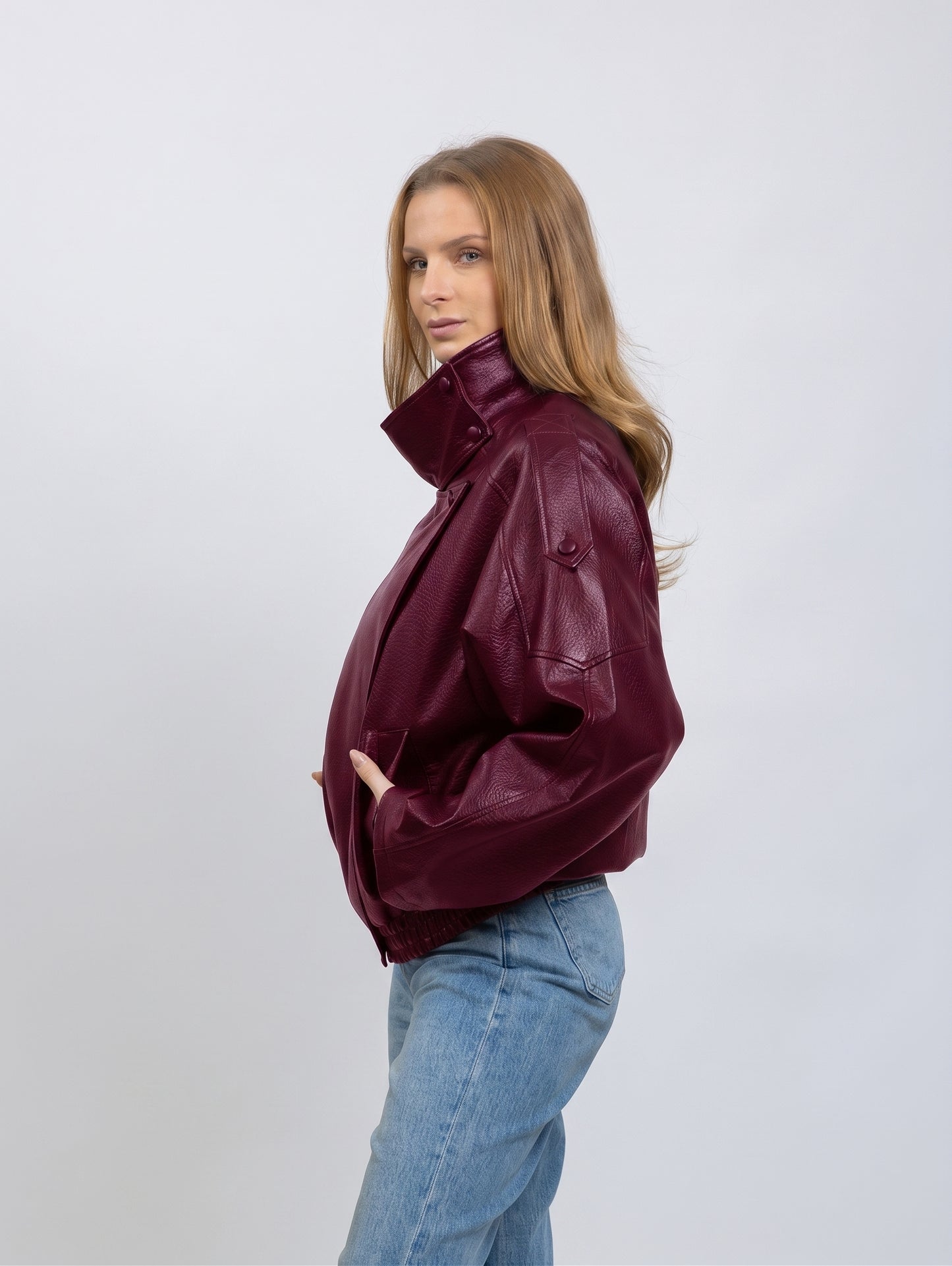 BLOUSON MOTARD EN SIMILICUIR