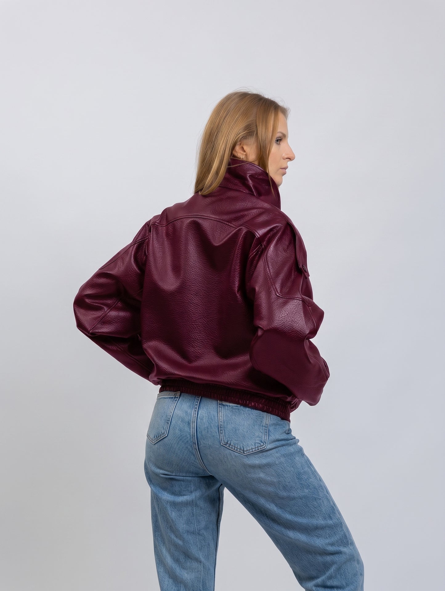 BLOUSON MOTARD EN SIMILICUIR