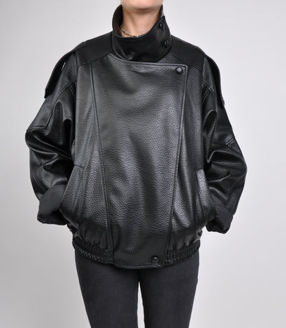 BLOUSON MOTARD EN SIMILICUIR